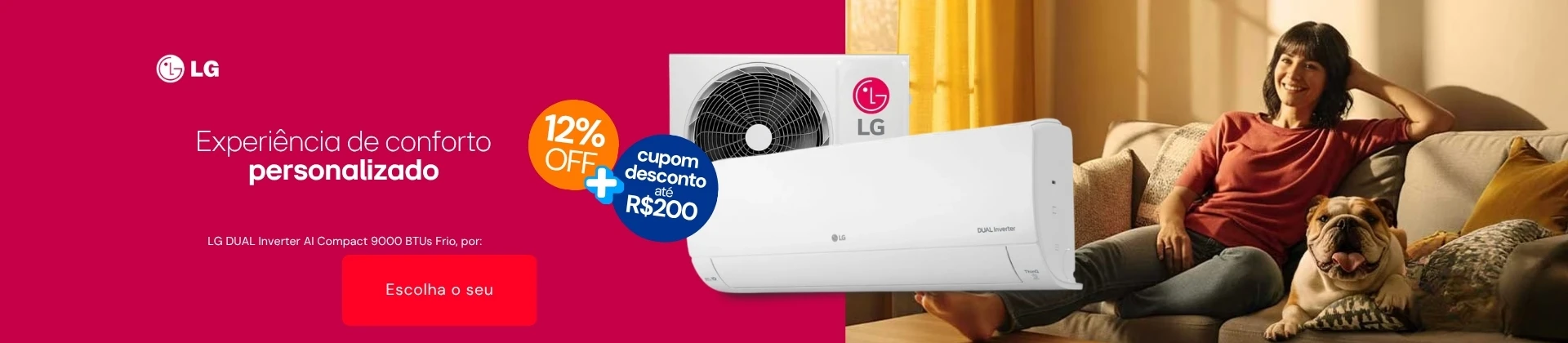Ar-condicionado LG em oferta!